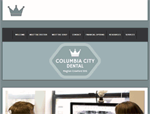 Tablet Screenshot of columbiacitydental.com
